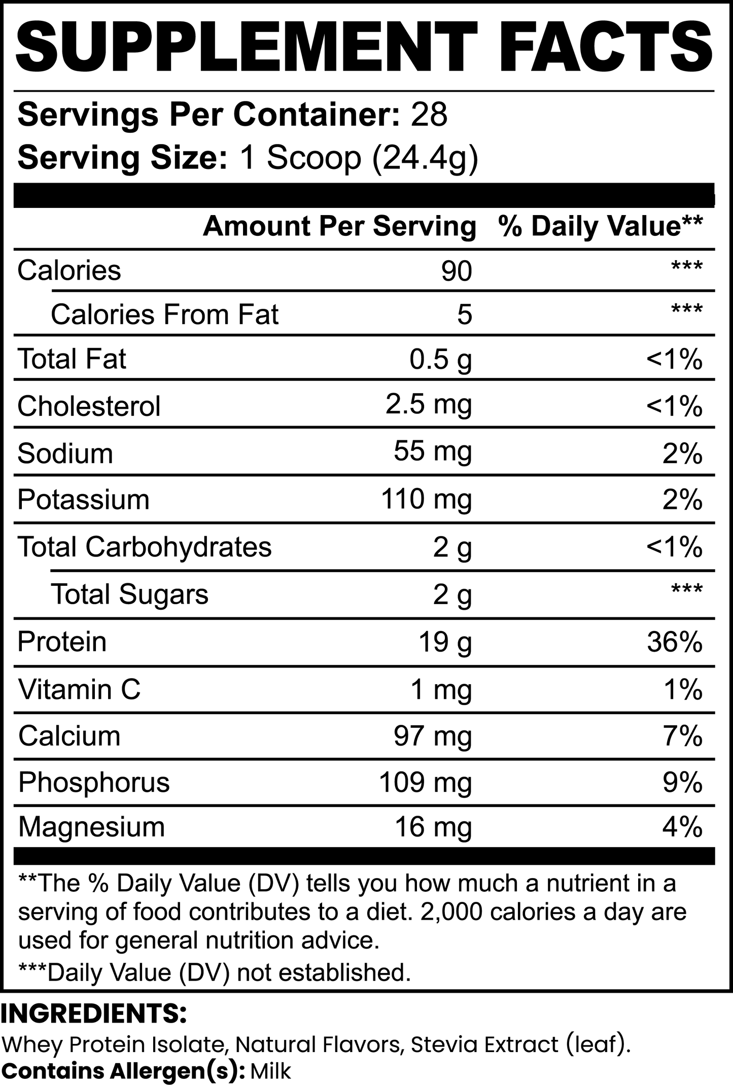 Bulkd Whey Protein Isolate (Vanilla) (28 Servings)