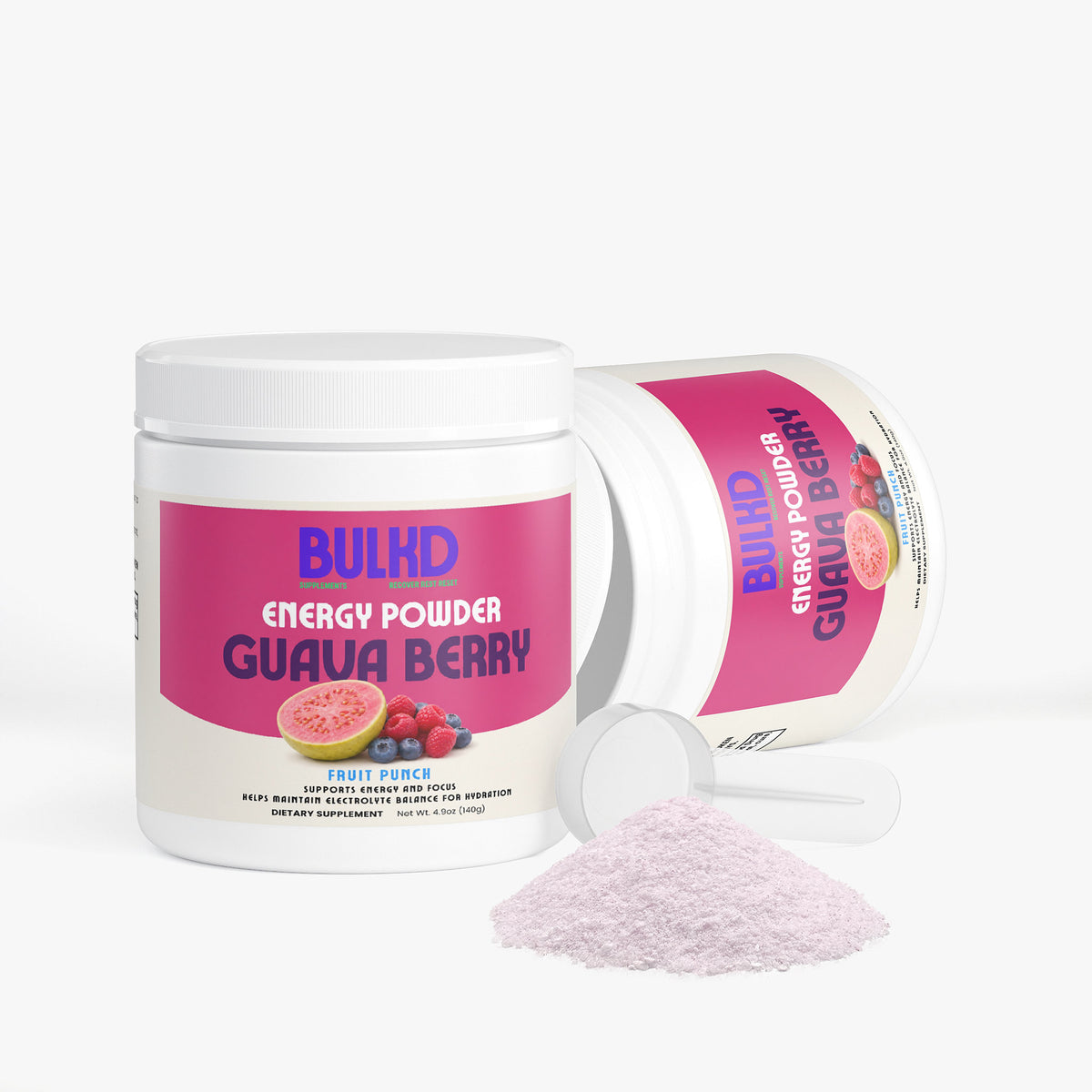 Bulkd Energy Powder (Guava Berry) (20 Servings)