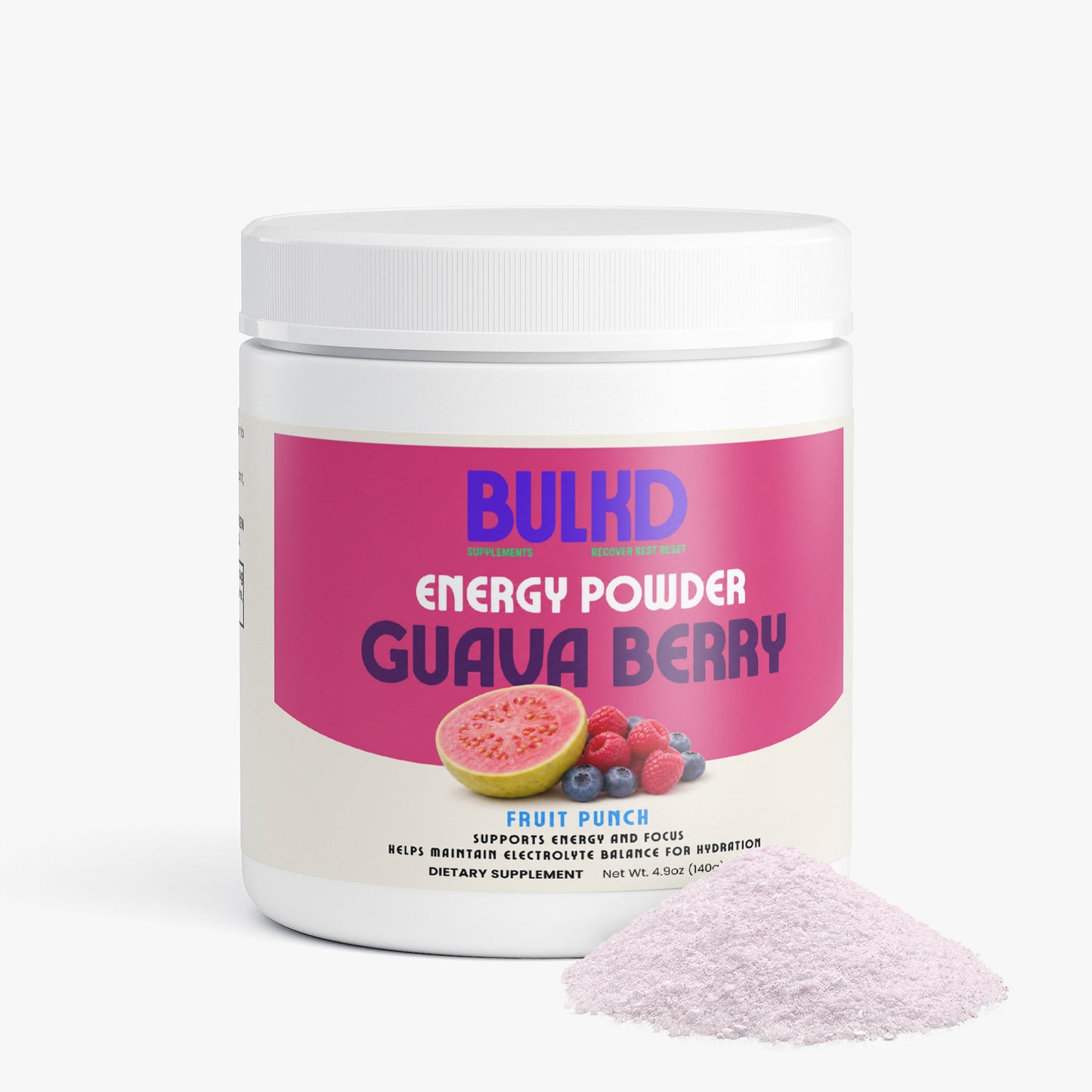 Bulkd Energy Powder (Guava Berry) (20 Servings)