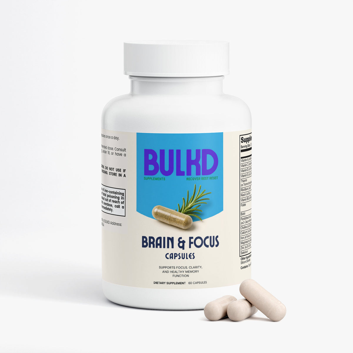 Bulkd Brain & Focus Formula (60 Capsules)