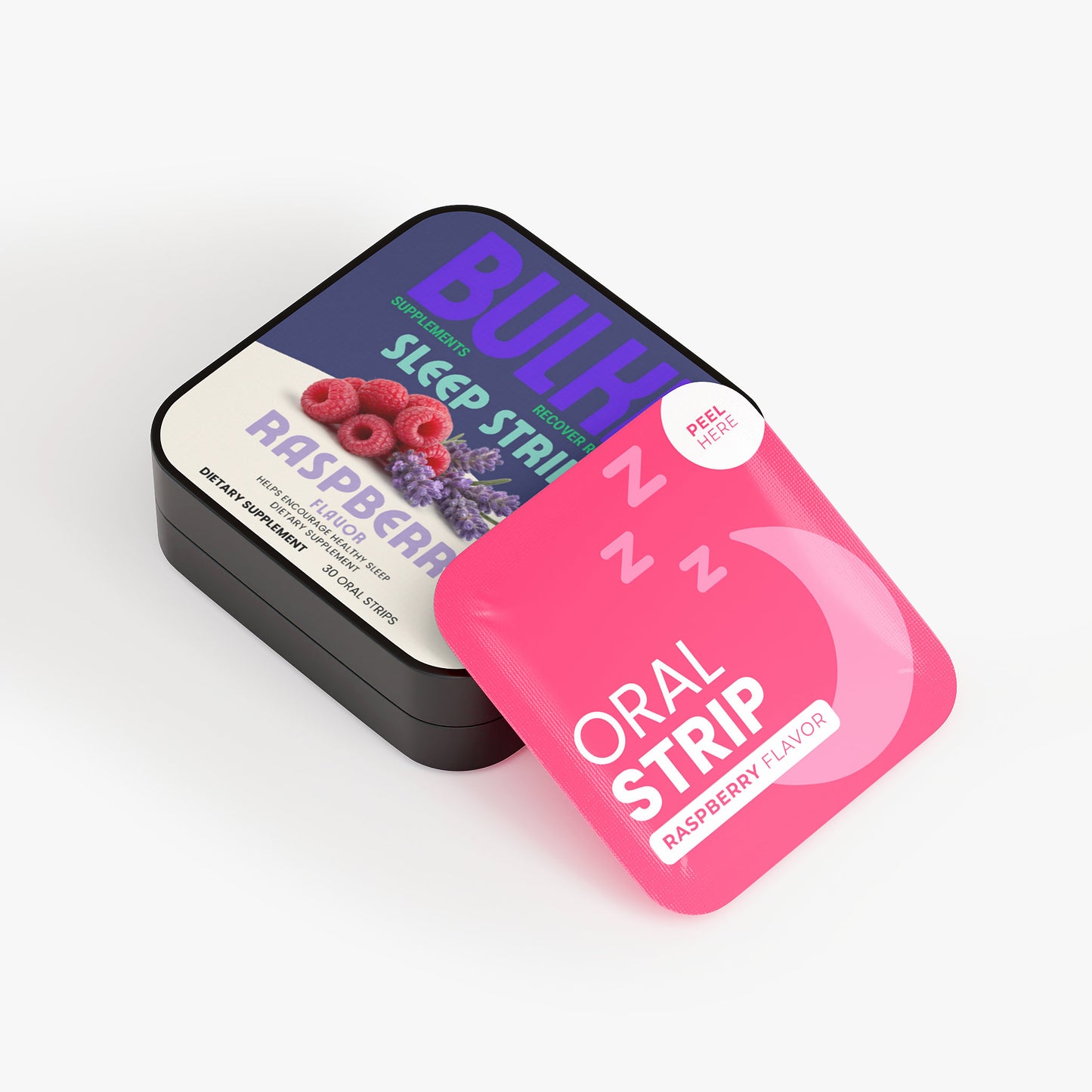 Bulkd Sleep Strips Raspberry (30 Servings/Strips)