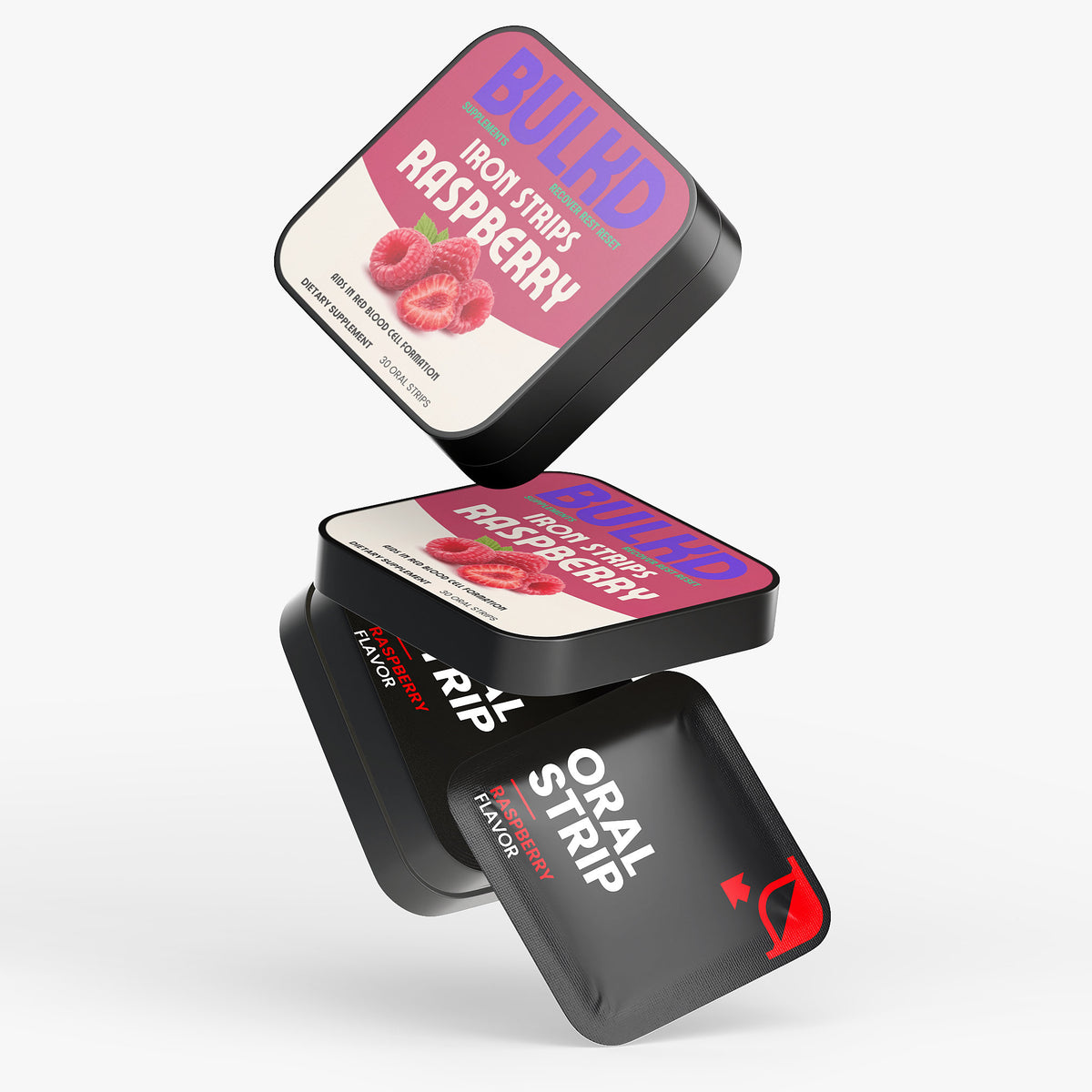 Bulkd Iron Strips (Raspberry) (30 Strips)