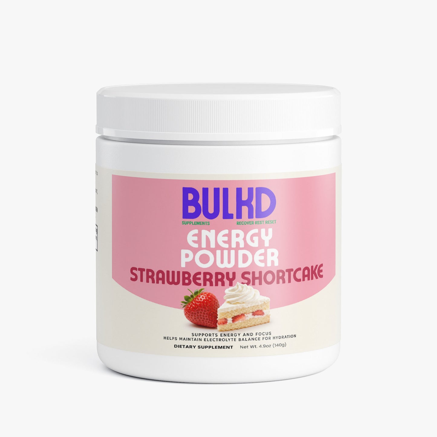 Bulkd Energy Powder (Strawberry Shortcake) (20 Servings)
