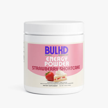 Bulkd Energy Powder (Strawberry Shortcake) (20 Servings)