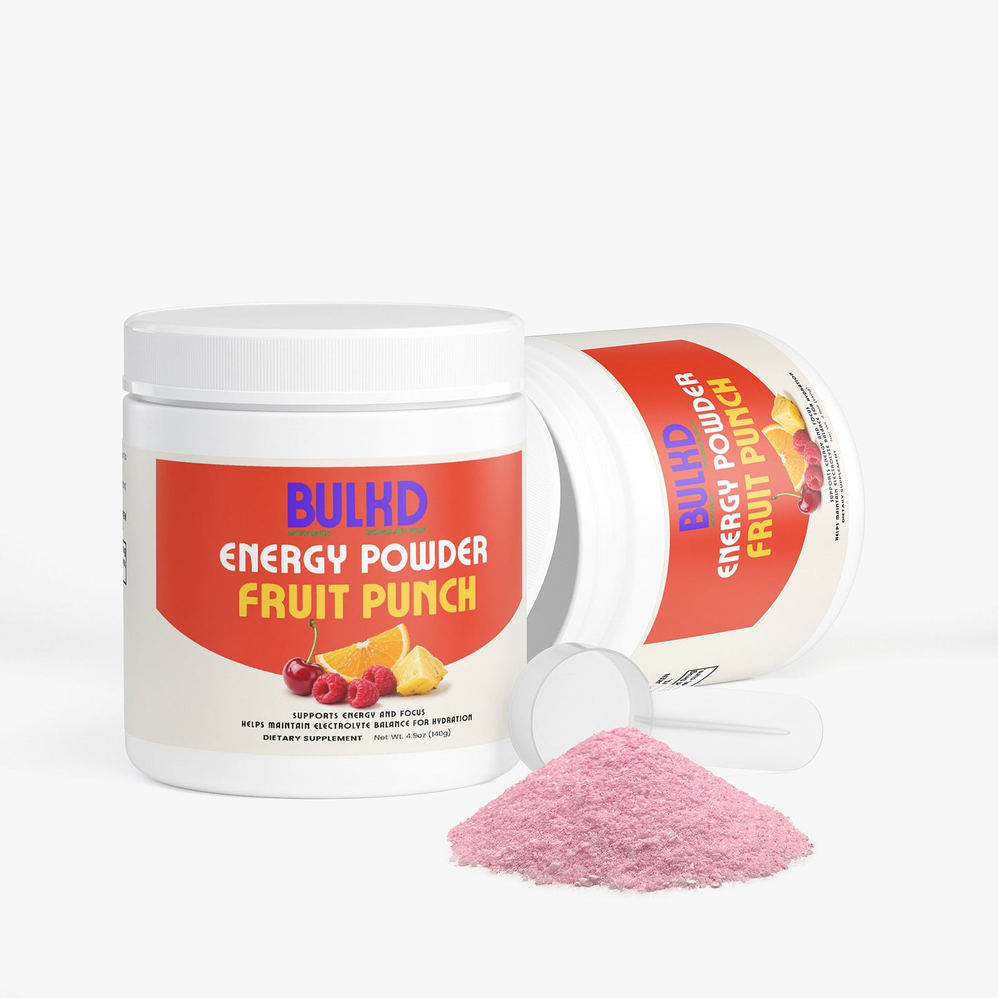 Bulkd Energy Powder (Fruit Punch) (20 Servings)