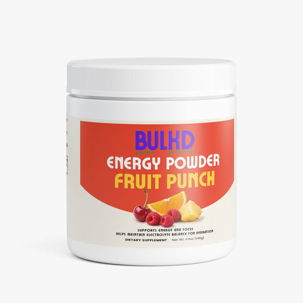 Bulkd Energy Powder (Fruit Punch) (20 Servings)