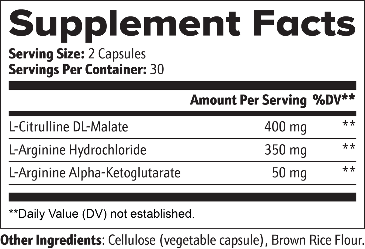 Bulkd Nitric Oxide Capsules (60 Capsules)