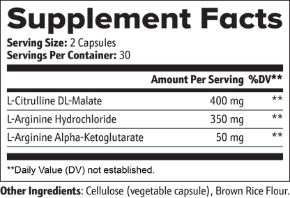 Bulkd Nitric Oxide Capsules (60 Capsules)