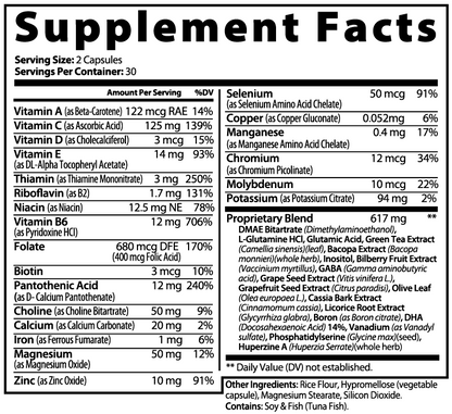 Bulkd Brain & Focus Formula (60 Capsules)